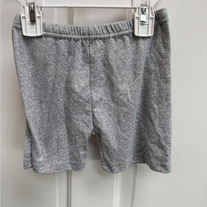 Feoeor Girls Size 5-6 Gray Stretch Bike Gymnastics Shorts